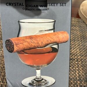 Crystal Cigar Whiskey Set